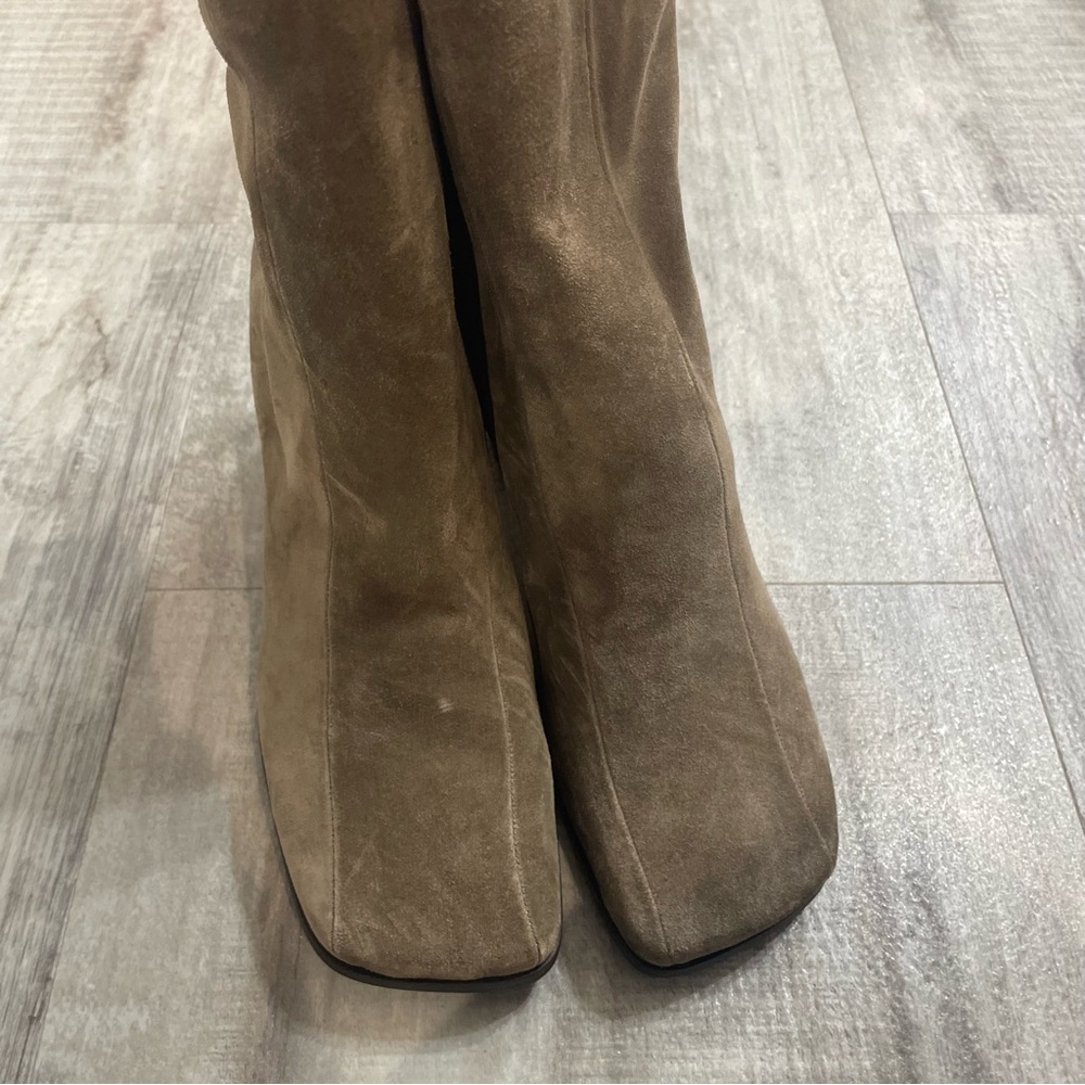 Sam Edeleman Taupe Suede Bootie Size 7 - Picture 2 of 5
